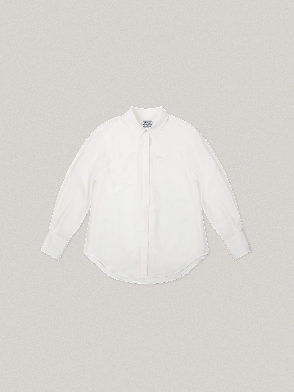 [予約商品]FOLNUA(フォルニュア) シースルーシャツ / ホワイト(5/24以降順次発送)